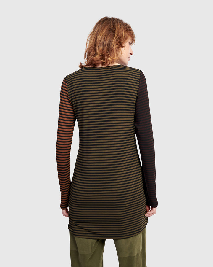 Urban Layering Long Tee, Stripes