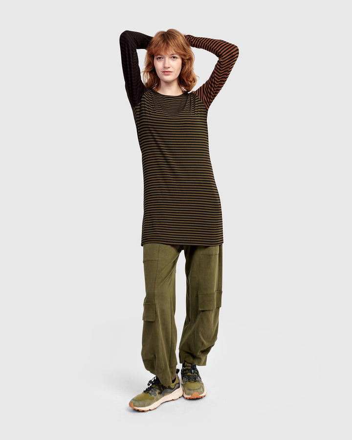 Urban Layering Long Tee, Stripes