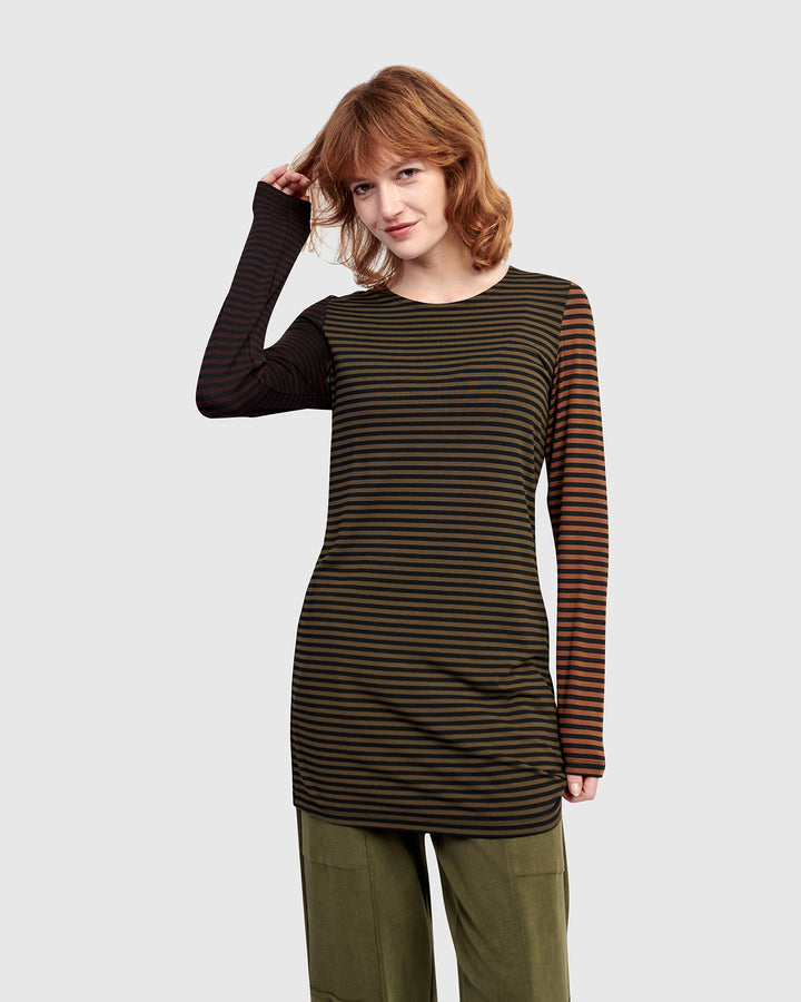 Urban Layering Long Tee, Stripes