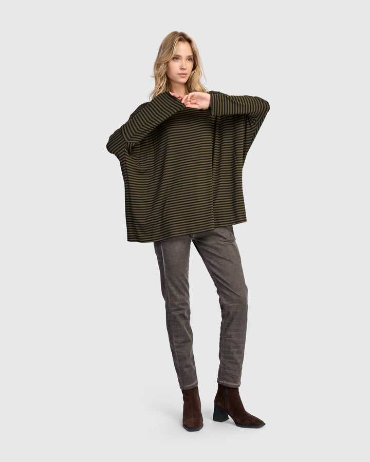 Washed Iconic Stretch Jeans, Brown