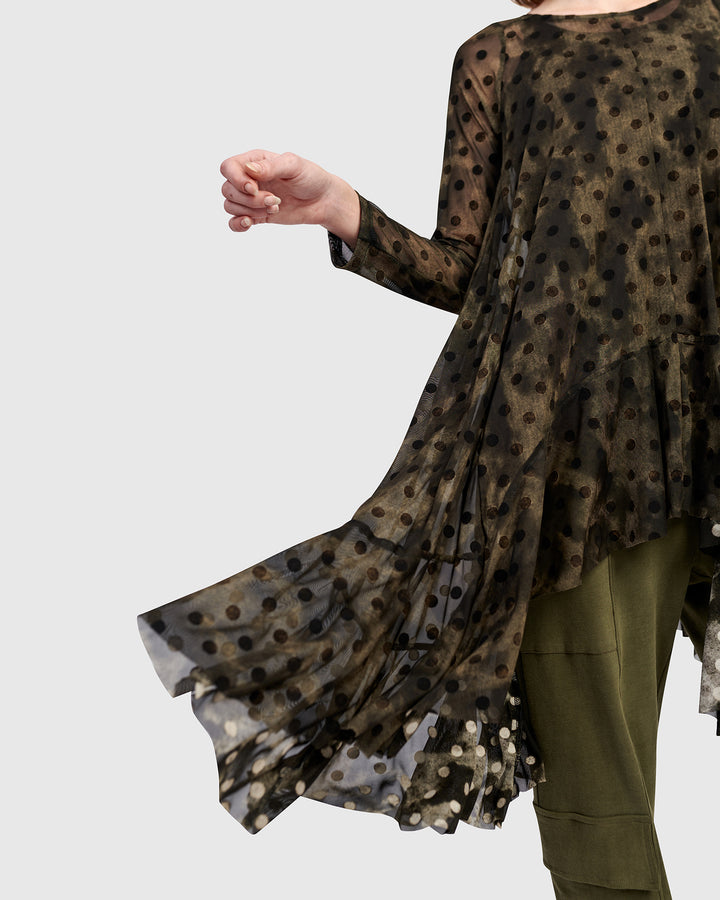 Urban Clover Mesh Tunic, Antique