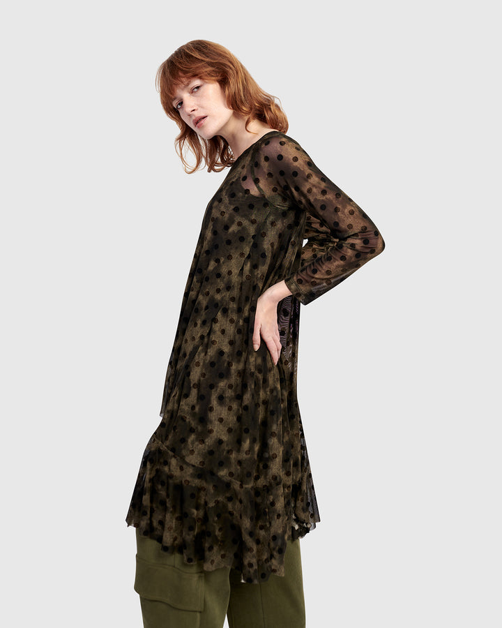 Urban Clover Mesh Tunic, Antique
