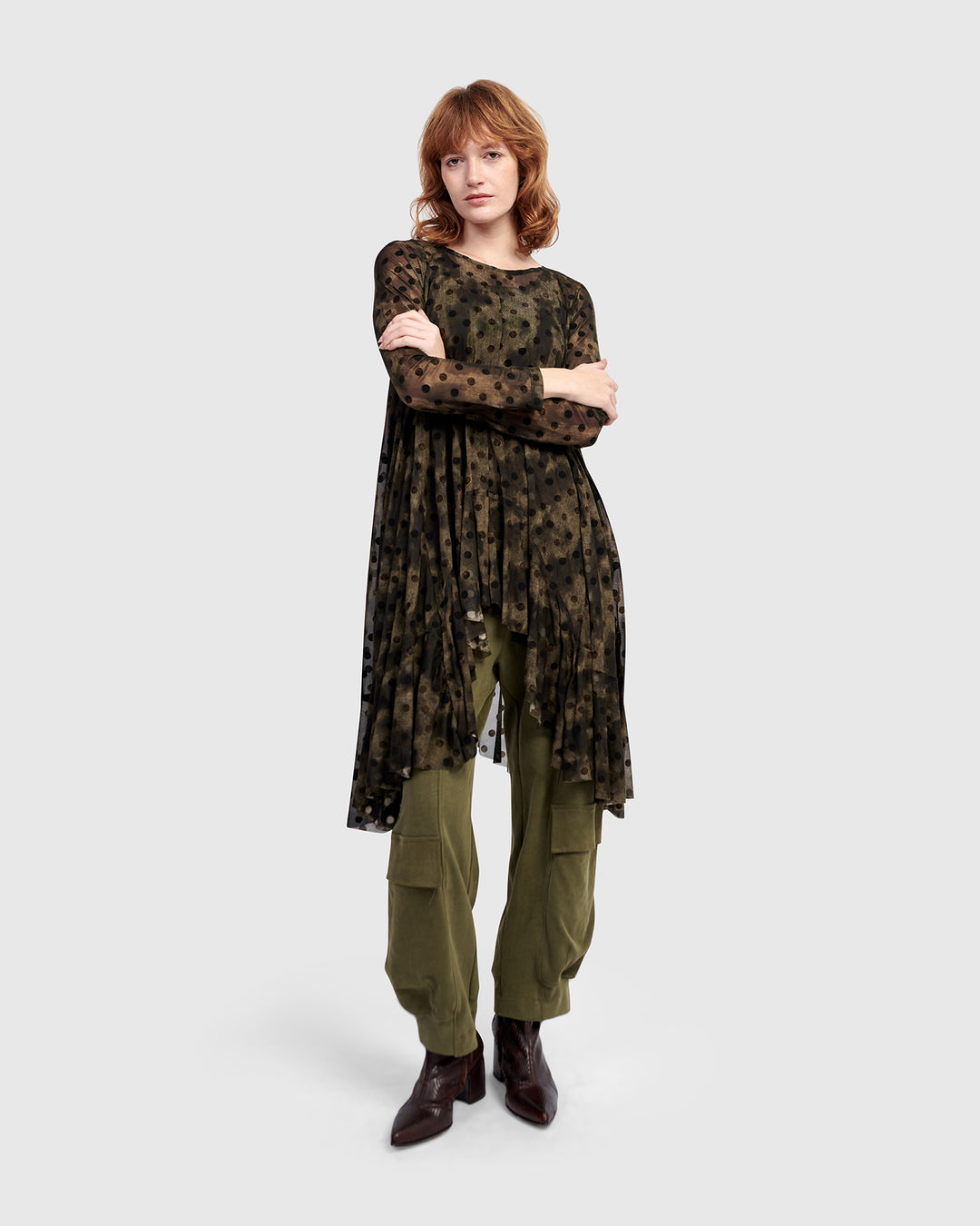 Urban Clover Mesh Tunic, Antique