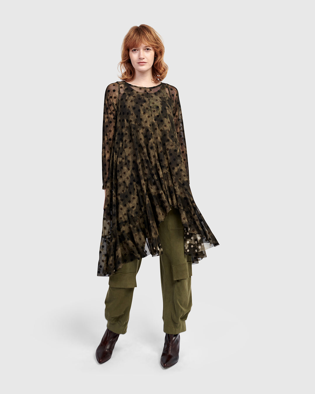 Urban Clover Mesh Tunic, Antique