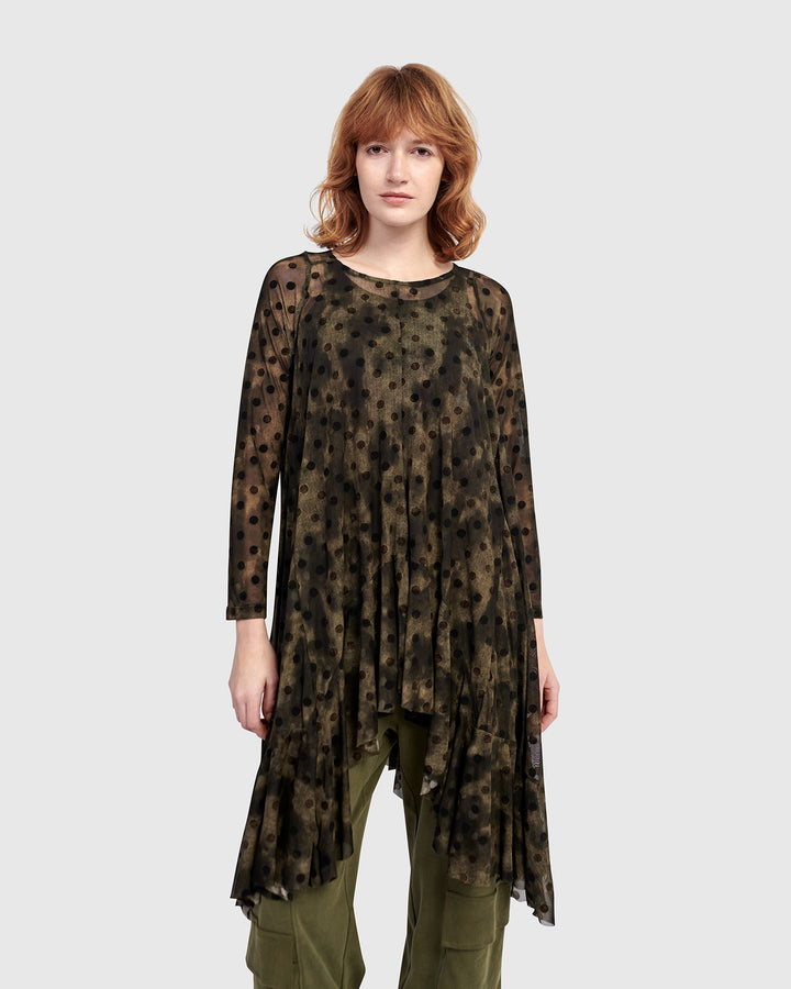 Urban Clover Mesh Tunic, Antique