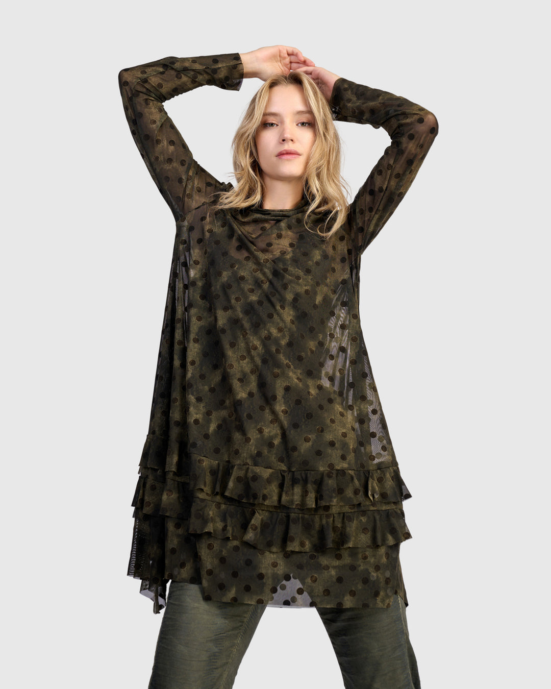 Urban Eph Mesh Top, Antique