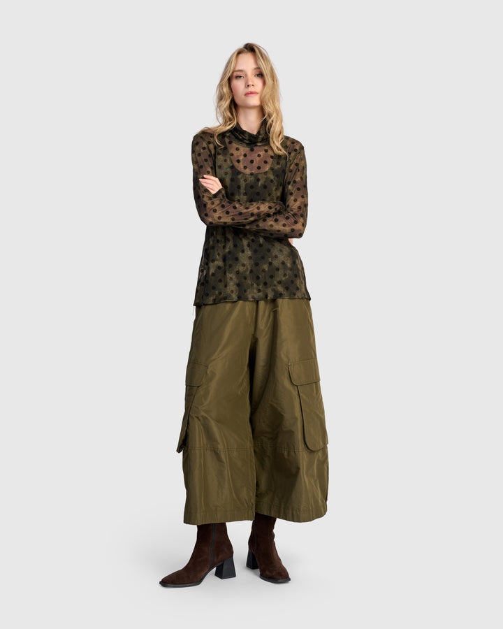 Urban Briar Mesh Turtleneck, Antique