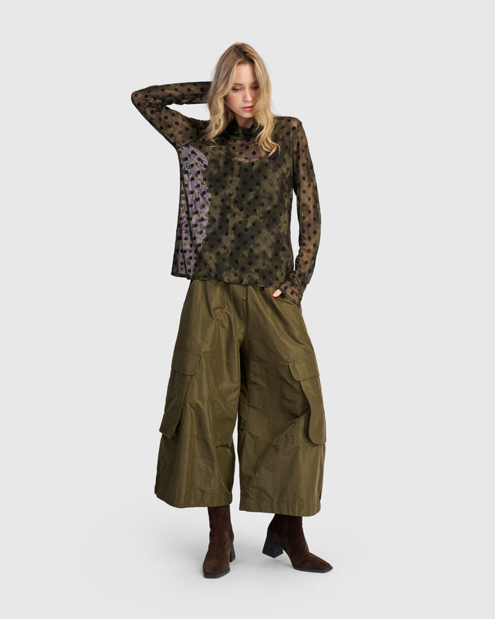 Urban Briar Mesh Turtleneck, Antique