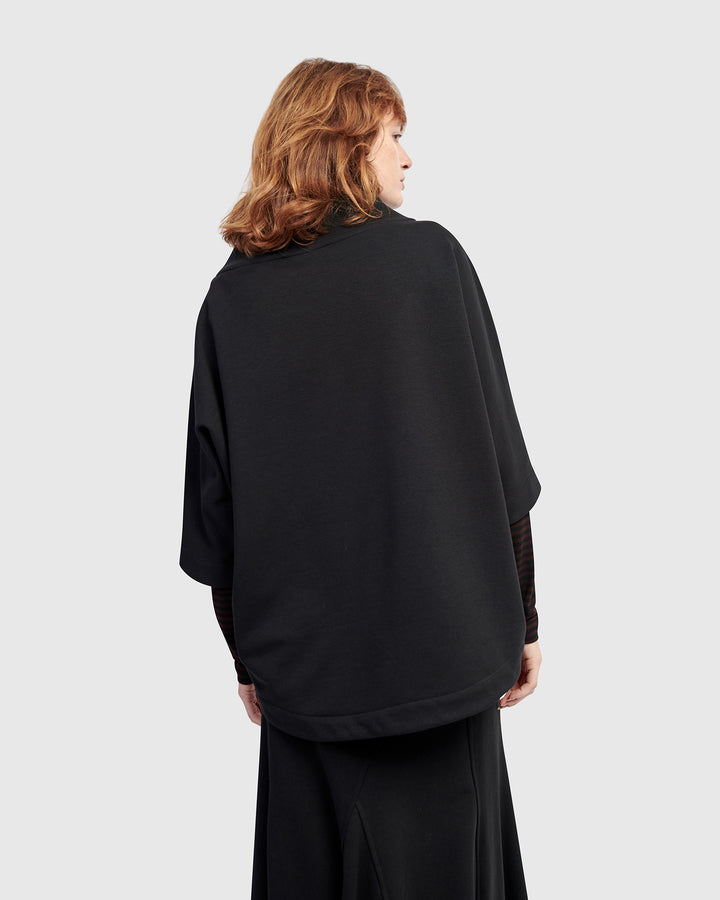 Urban Muff Pullover Top, Black