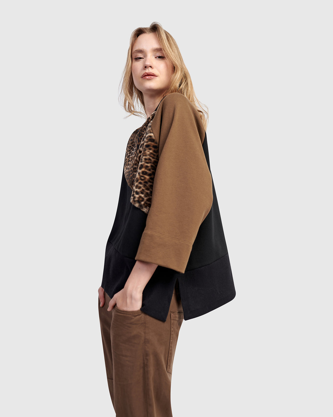 Urban Wildling Crewneck Top, Mix