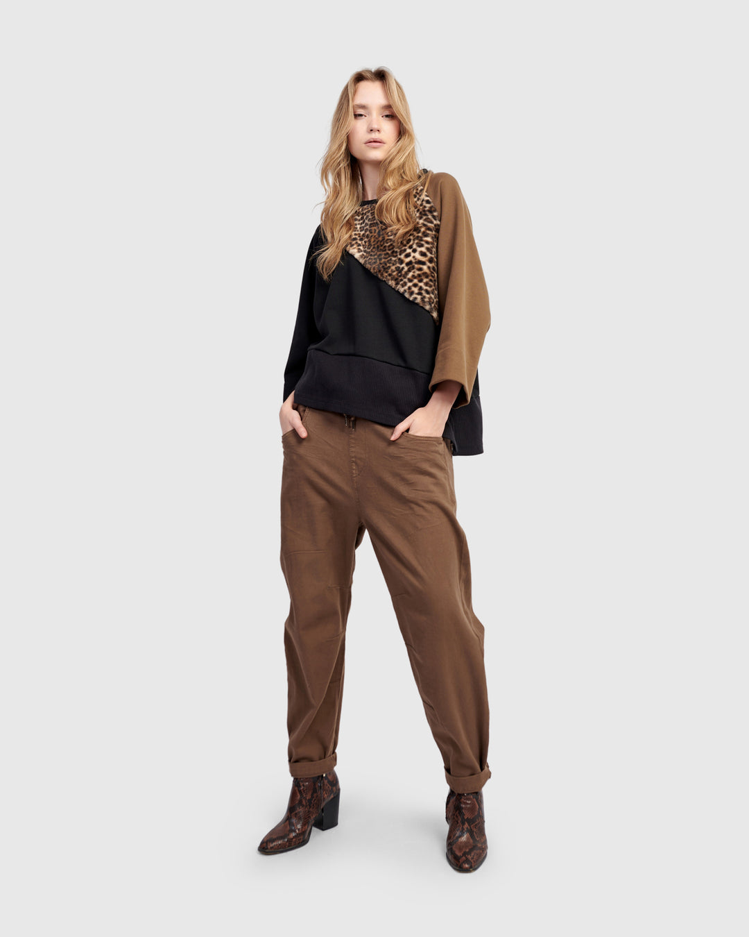 Urban Wildling Crewneck Top, Mix