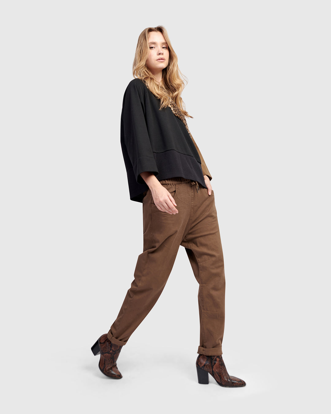 Urban Wildling Crewneck Top, Mix
