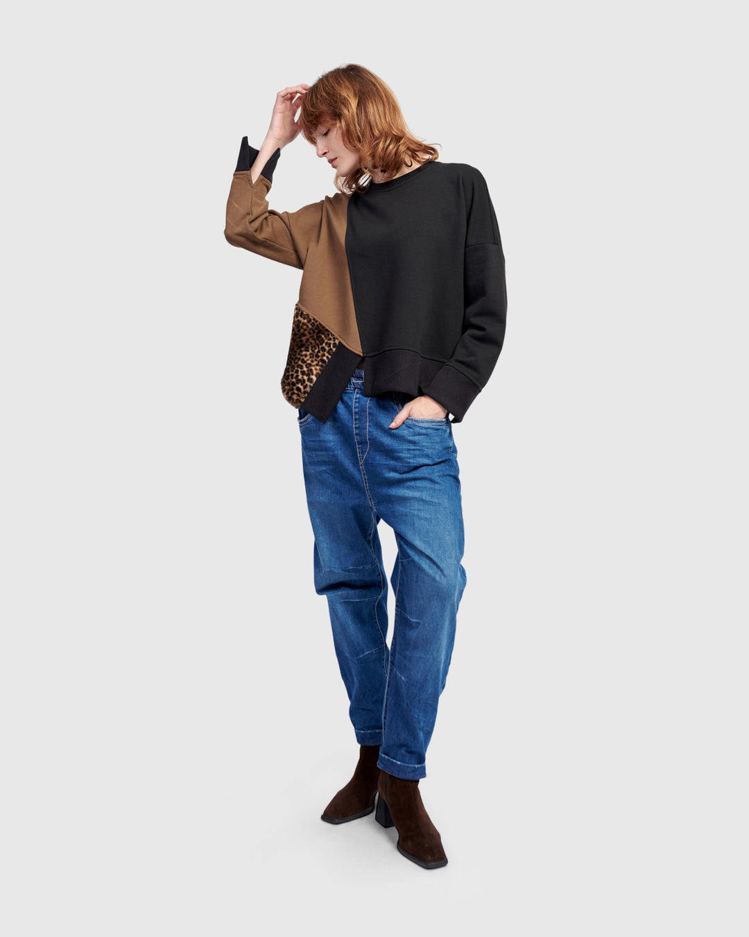 Urban Lair Crewneck Top, Mix