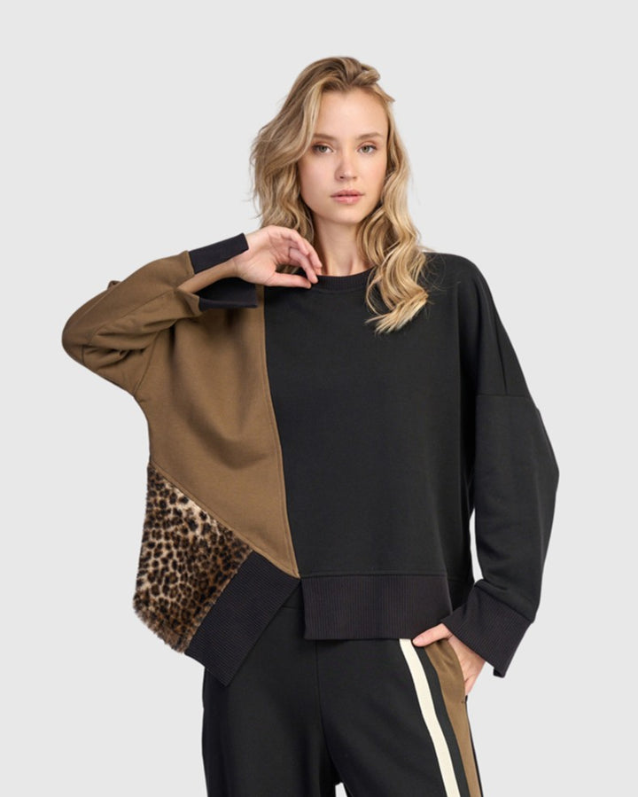 Urban Lair Crewneck Top, Mix
