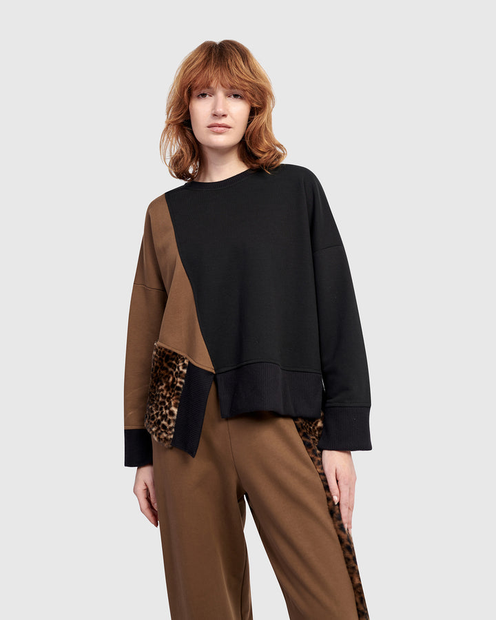 Urban Lair Crewneck Top, Mix