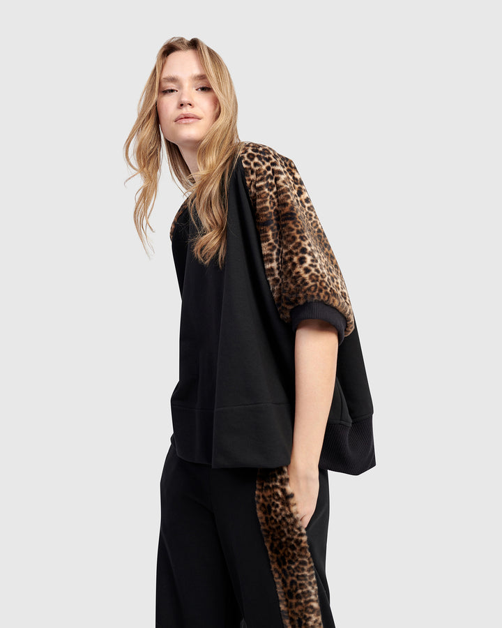 Urban Shroud Top, Leopard