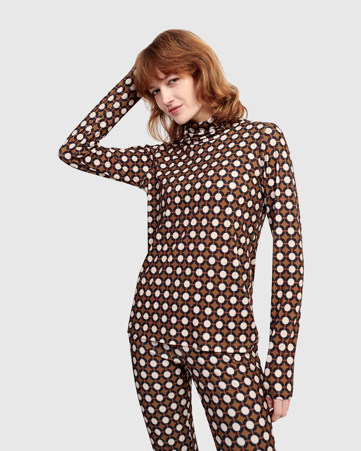 Twiggy Turtleneck Top, Groove