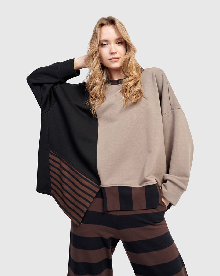 Urban Blitz Crewneck Top, Mix
