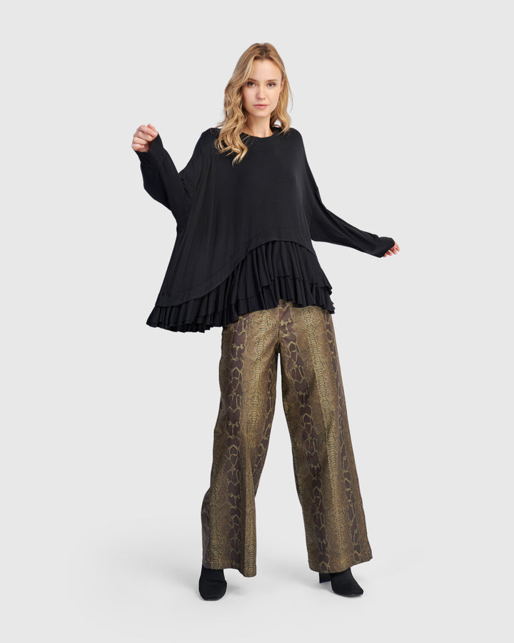 Python Wide Leg Stretch Jeans, Cobra