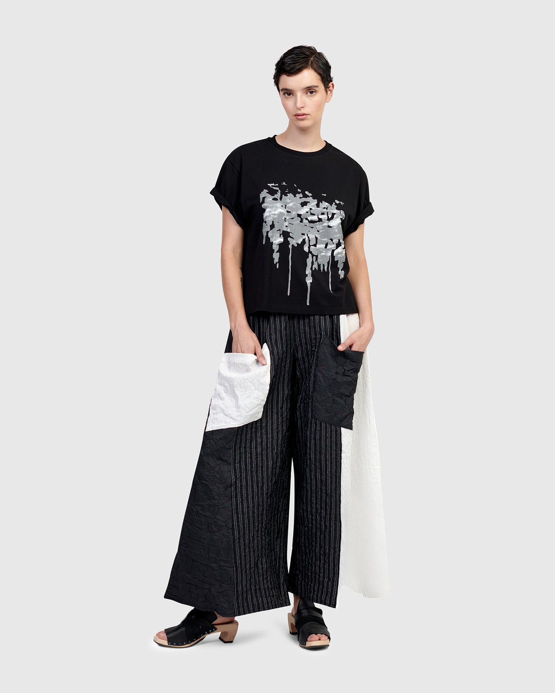 Urban Splatter Tee, Black