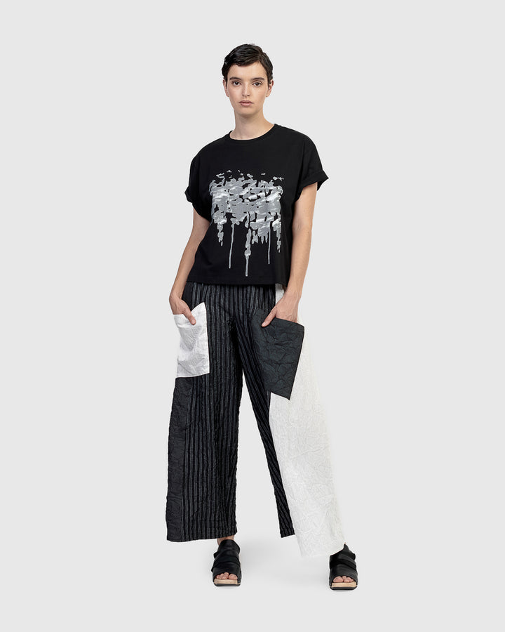 Urban Splatter Tee, Black