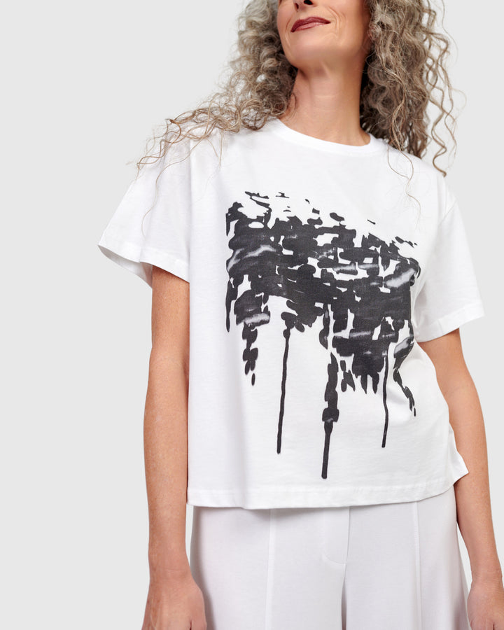 Urban Splatter Tee, White