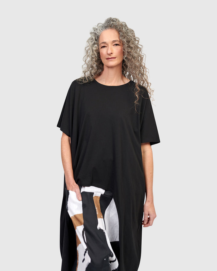 Urban Warsaw Cutout Tunic Top, Black