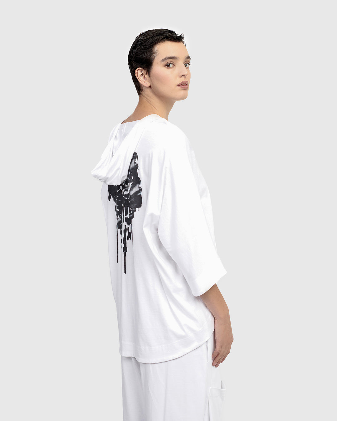 Urban Reflex Hoodie Tee, White