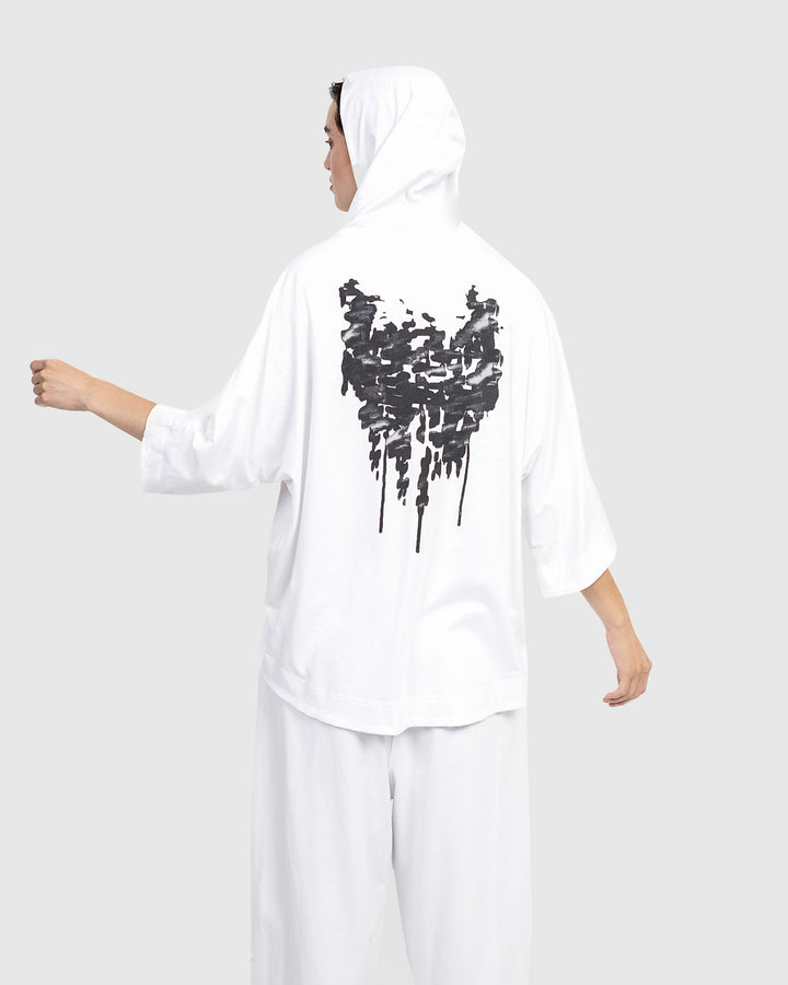 Urban Reflex Hoodie Tee, White