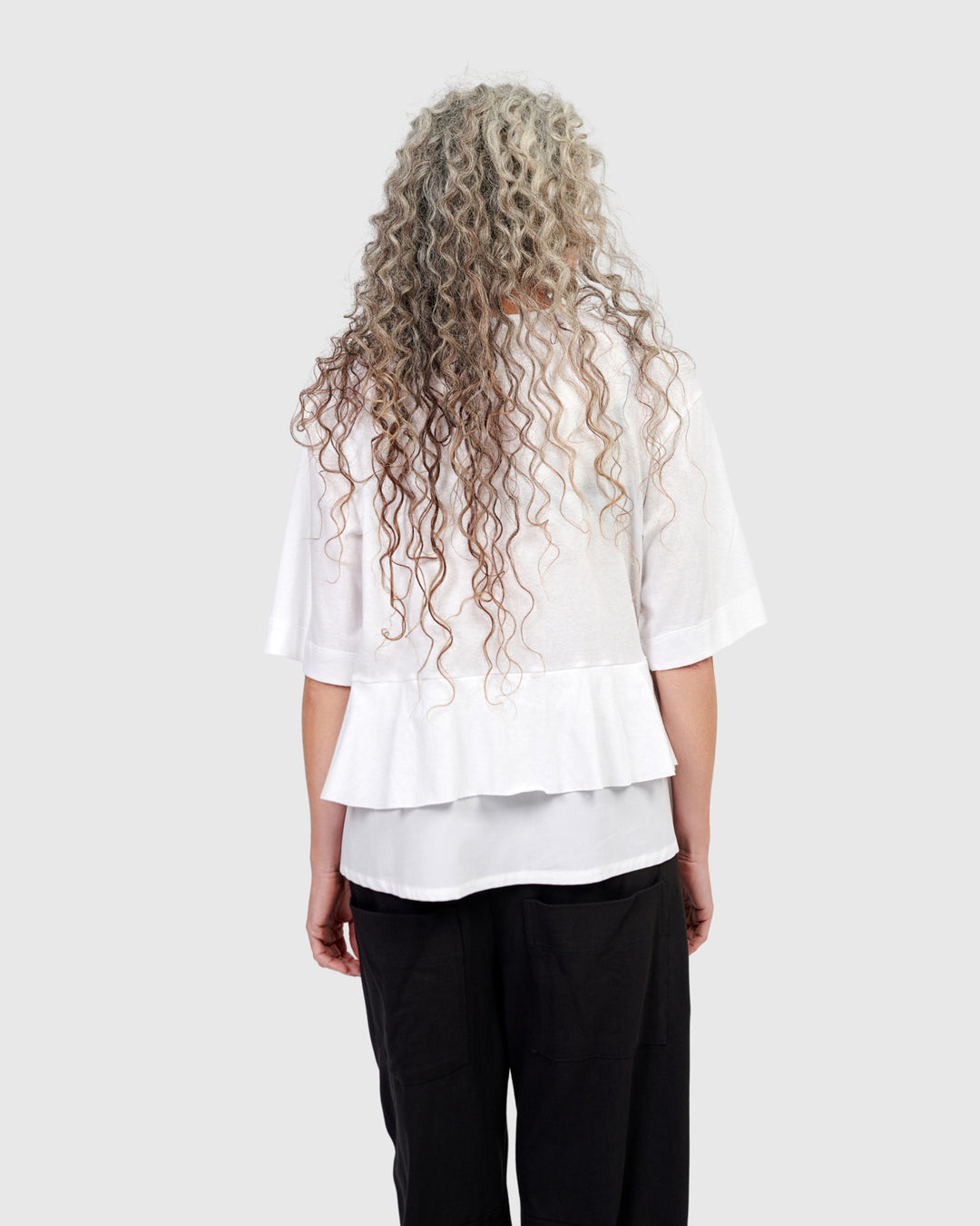 Urban Reykjavik Ruffle Tee, White