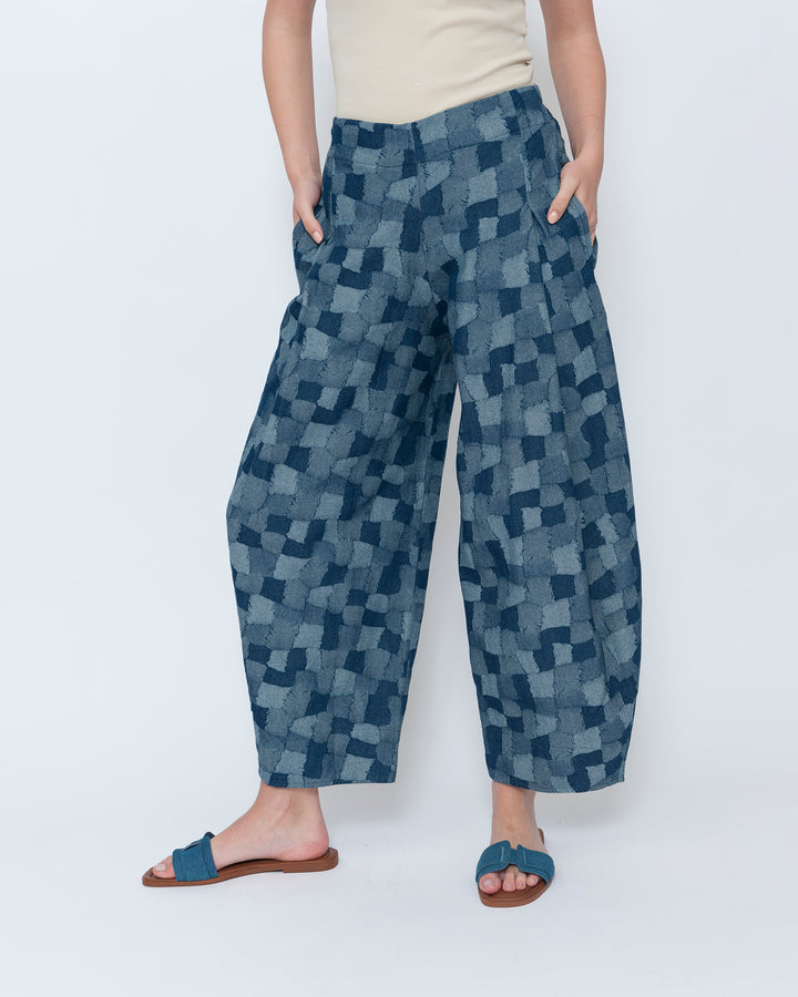 Blueberry Balloon Pants, Patch Denim
