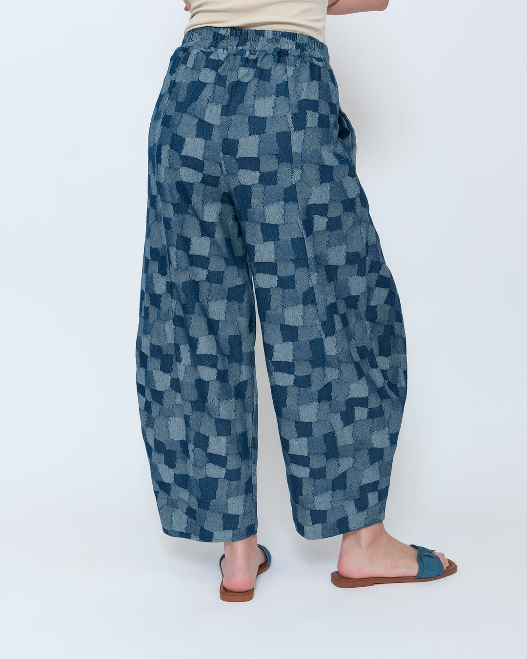Blueberry Balloon Pants, Patch Denim