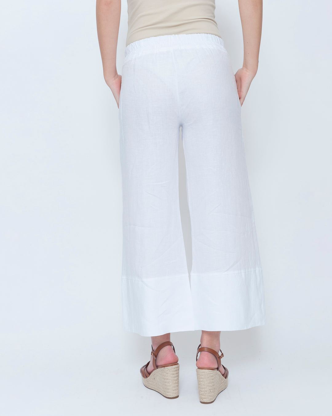 Blueberry Flare Trouser, White