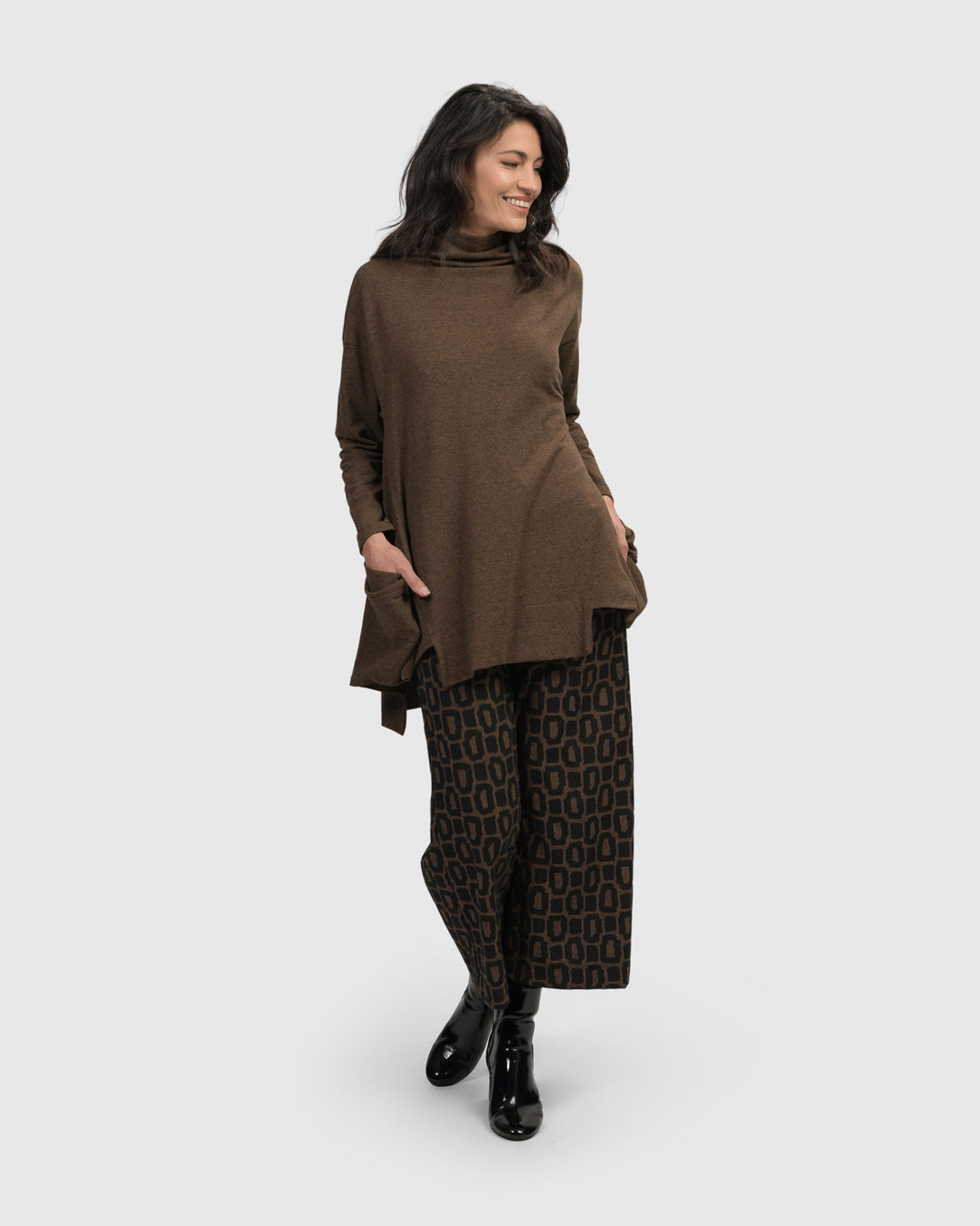 Essential Trapeze Top, Brown