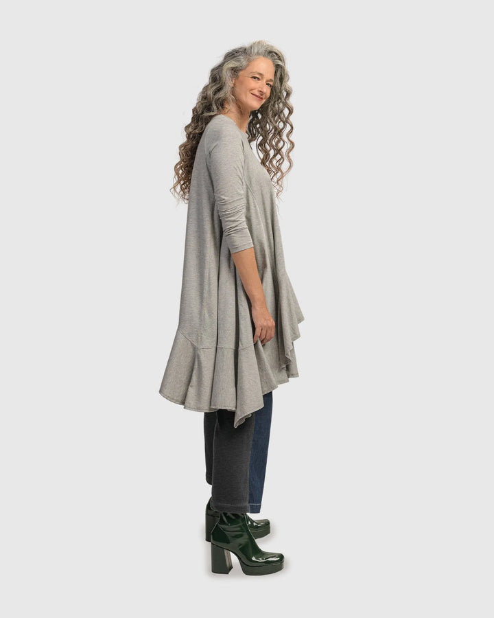 Urban Spice of Life Hi Lo Trapeze Top, Grey