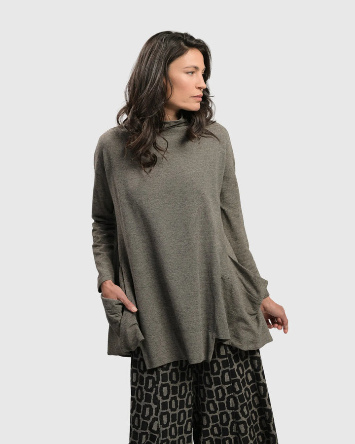 Essential Trapeze Top, Fog