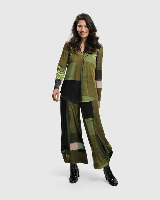 Al Fresco V Neck Pullover, Olive