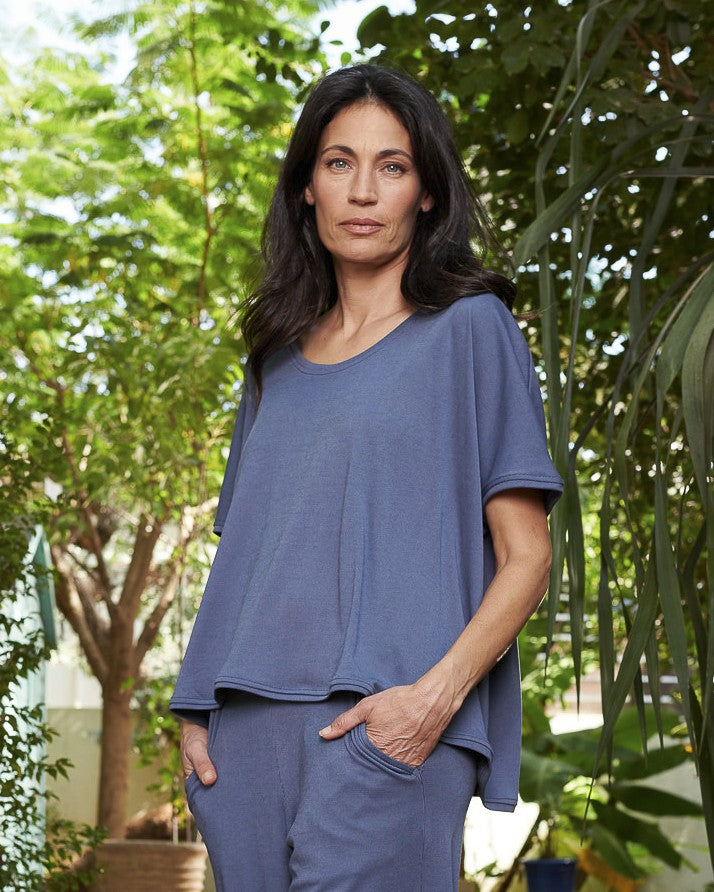 Essential Breeze Tee, Blue Mist