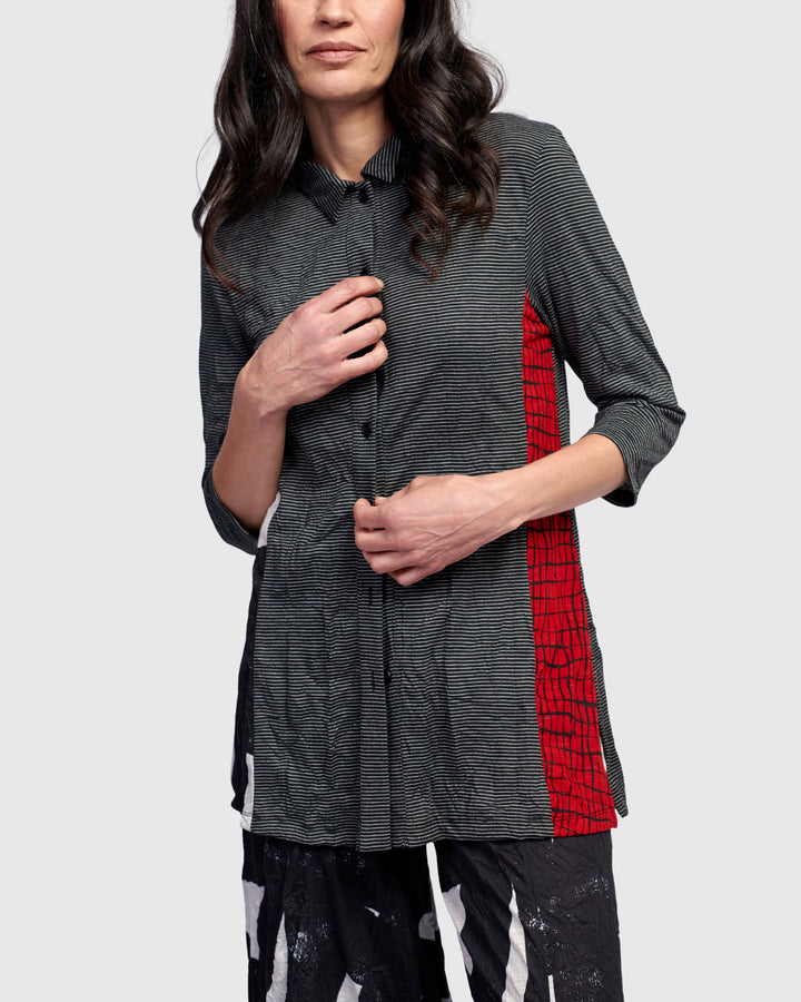 August Tunic Shirt, Red