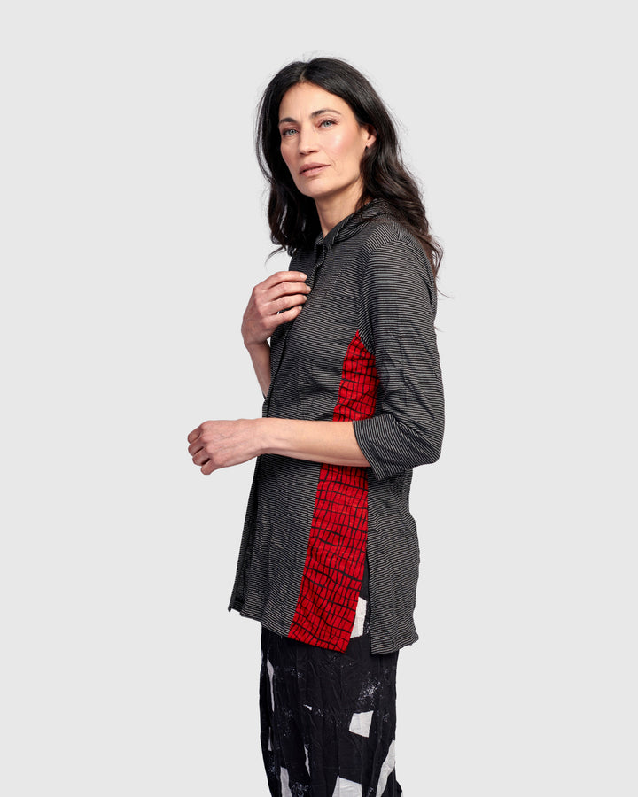 August Tunic Shirt, Red