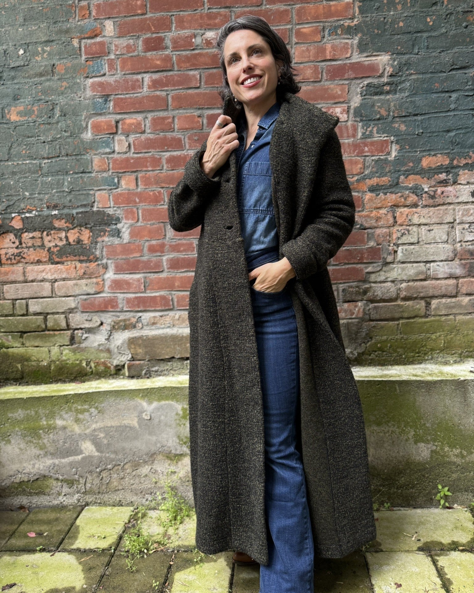 Urban Tash Long Coat, Khaki – Alembika U.S.