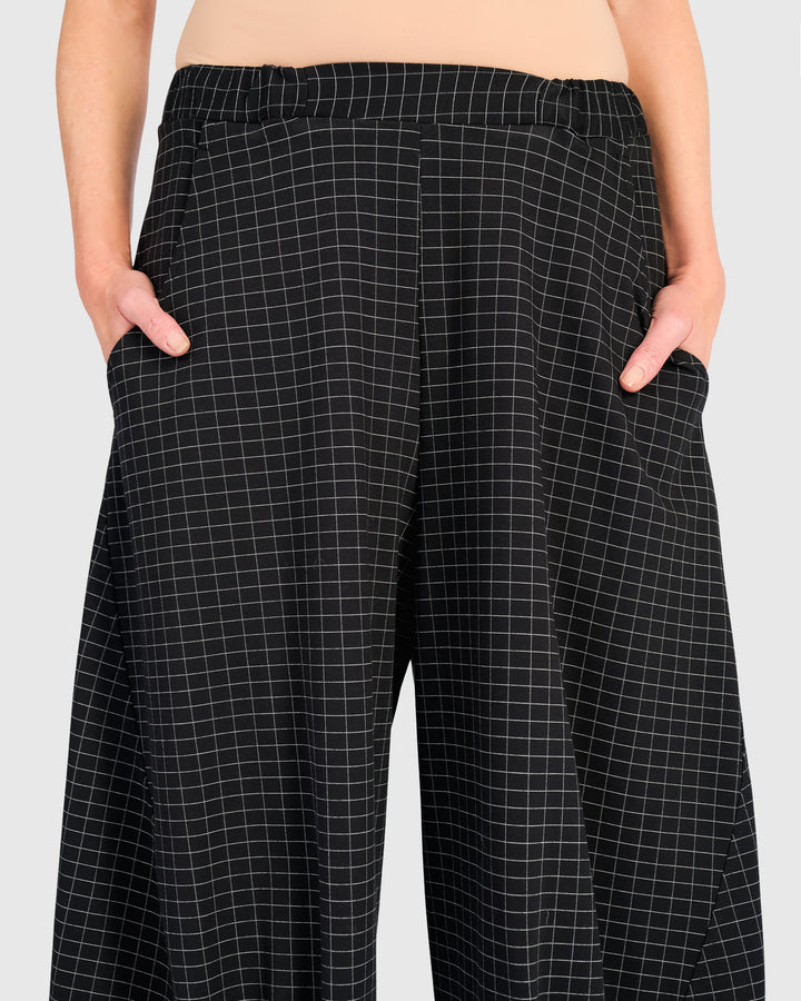Urban Skog Oversized Pants, Graphite Grid