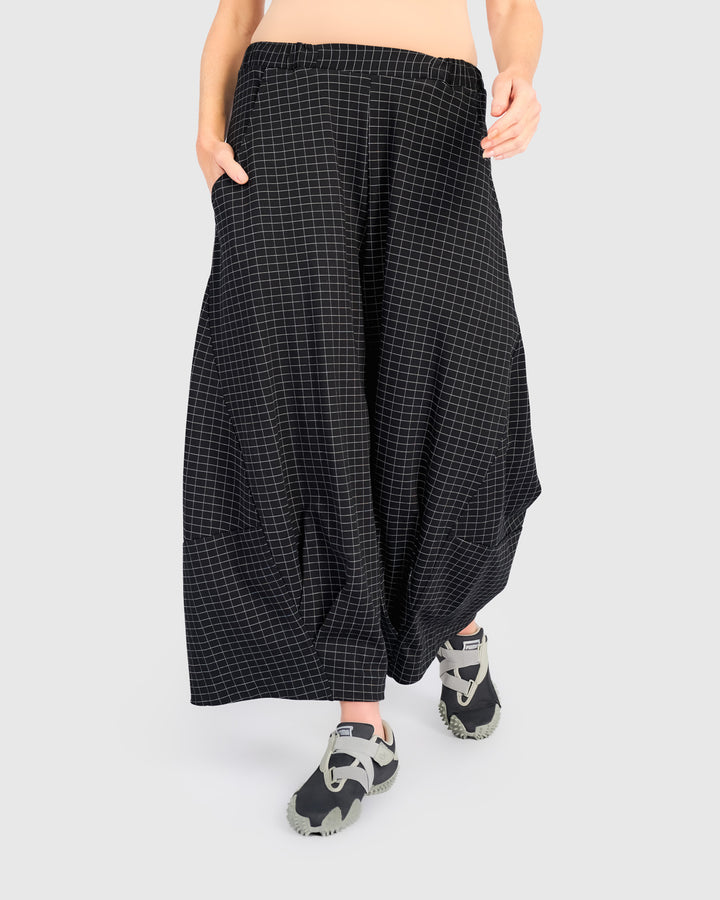 Urban Skog Oversized Pants, Graphite Grid