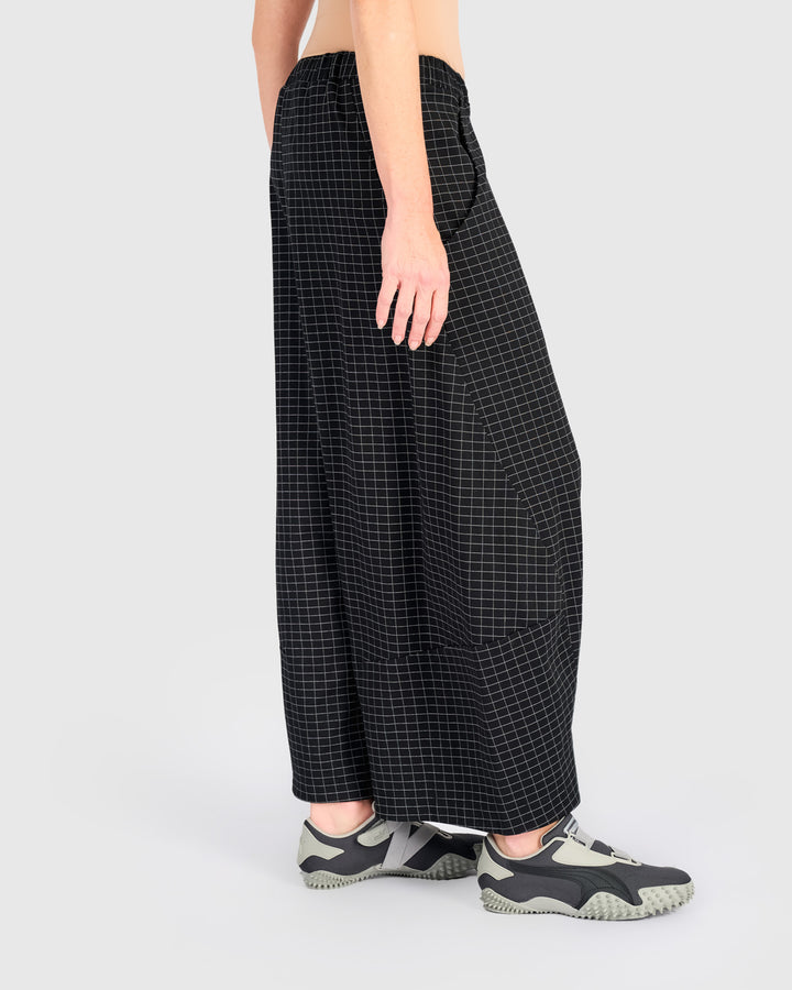 Urban Skog Oversized Pants, Graphite Grid