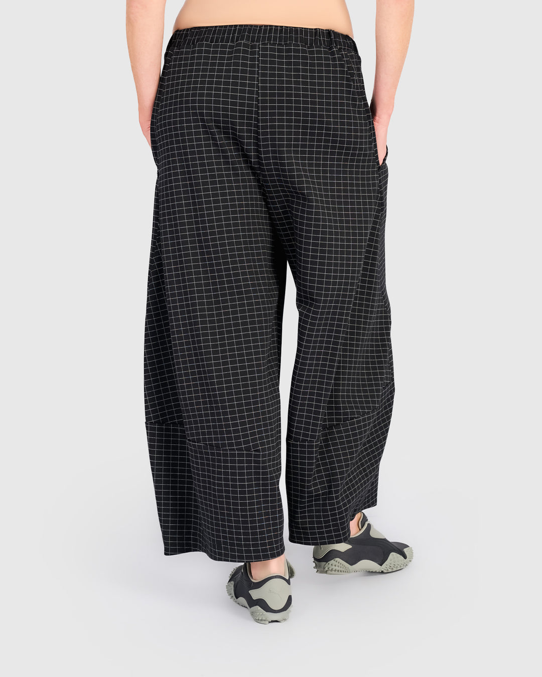 Urban Skog Oversized Pants, Graphite Grid