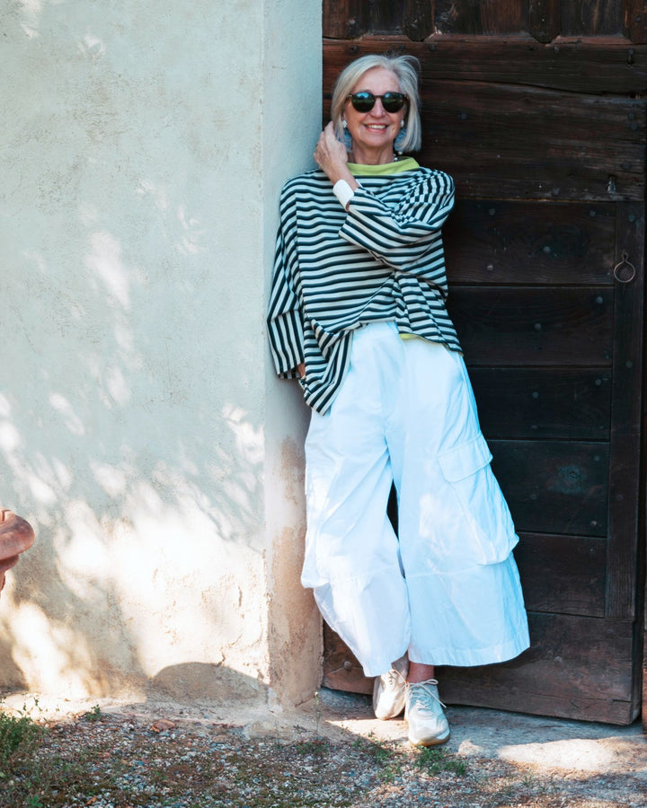 Urban Swish Wide Cargo Pants, White