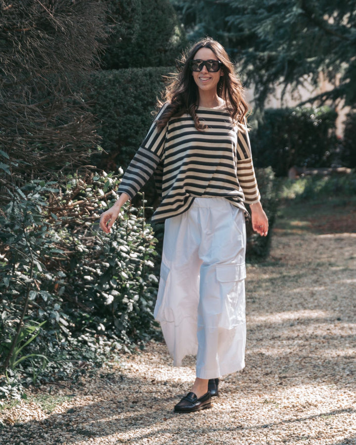 Urban Swish Wide Cargo Pants, White