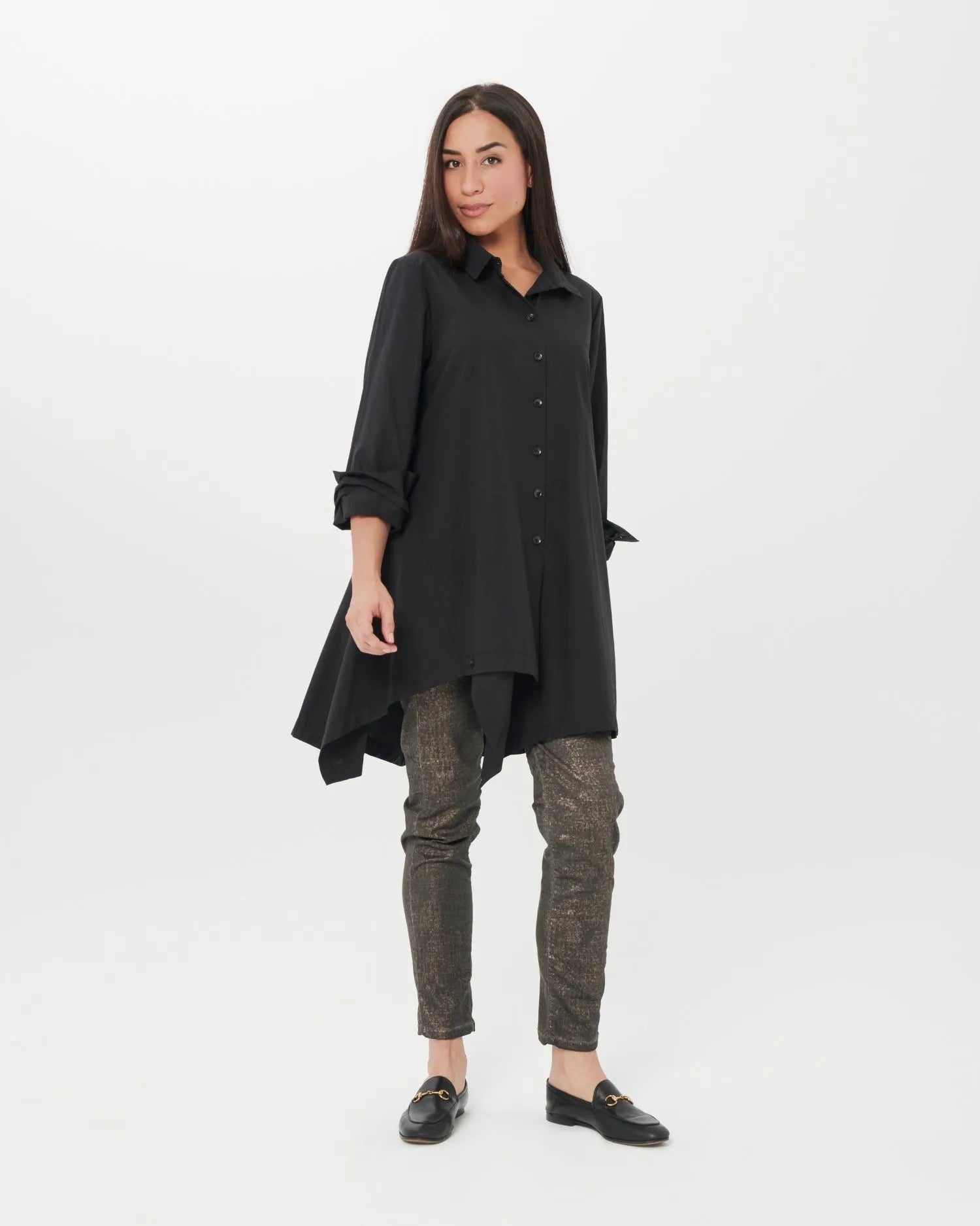 Urban Onyx Tunic Shirt, Black – Alembika U.S.