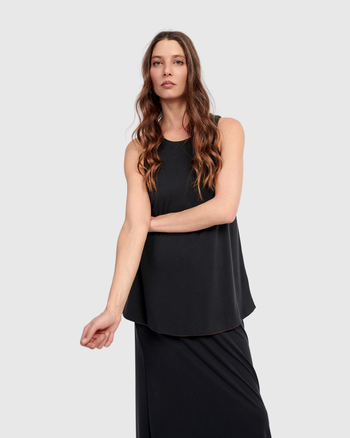 Reversible Cupro Tank Top, Mix