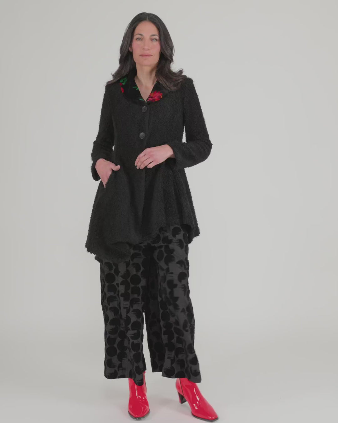 Dame Boucle Jacket, Roses